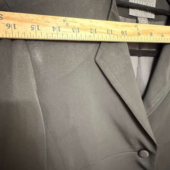 Lafayette 148 NY Black Tailored Blazer Jacket Size 6 - Picture 10 of 14